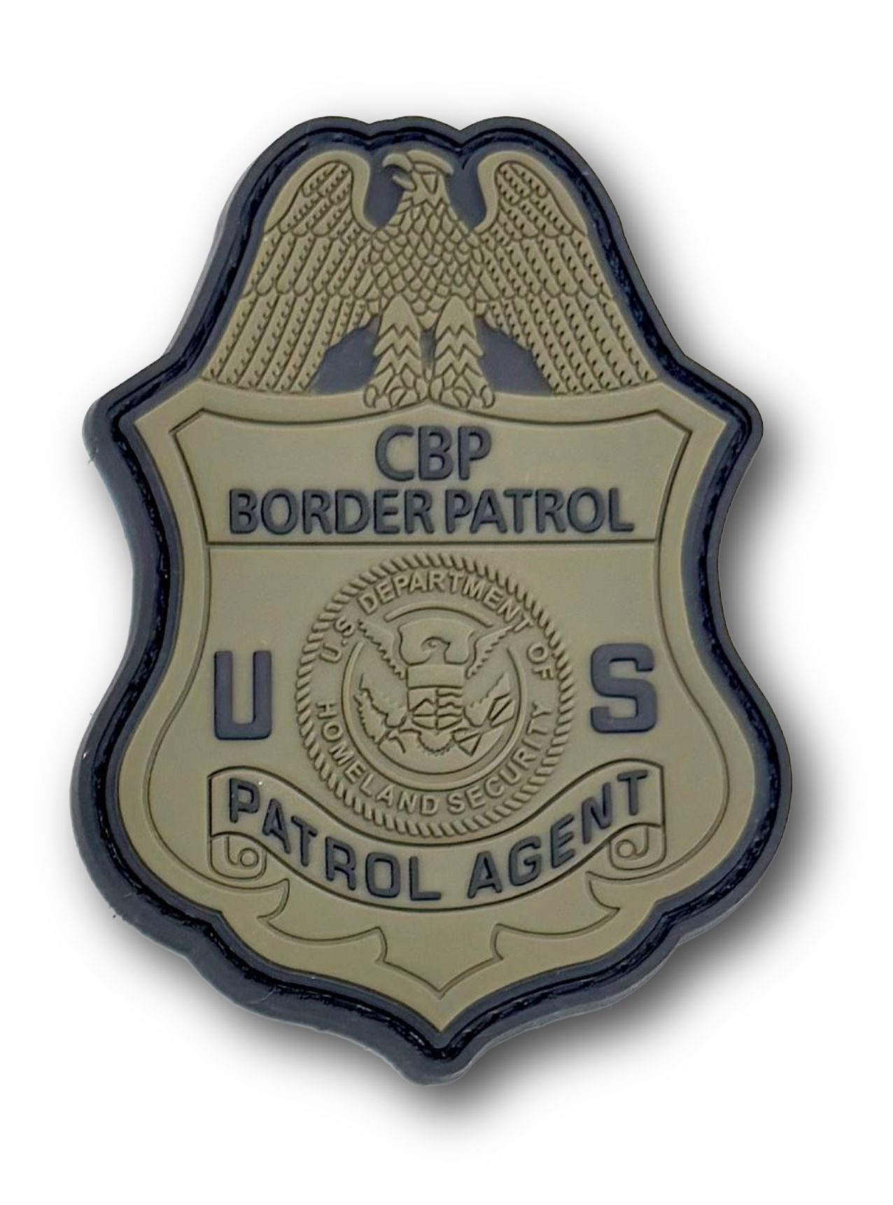 Aspetto Subdued Border Patrol Agent (BPA) PVC Identification Set (Packs of 10)
