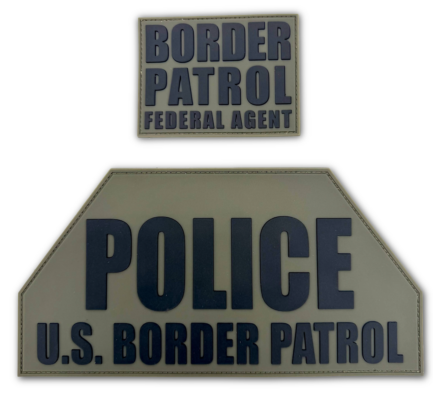 Aspetto Subdued Border Patrol Agent (BPA) PVC Identification Set (Packs of 10)