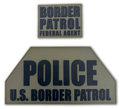 Aspetto Subdued Border Patrol Agent (BPA) PVC Identification Set (Packs of 10)