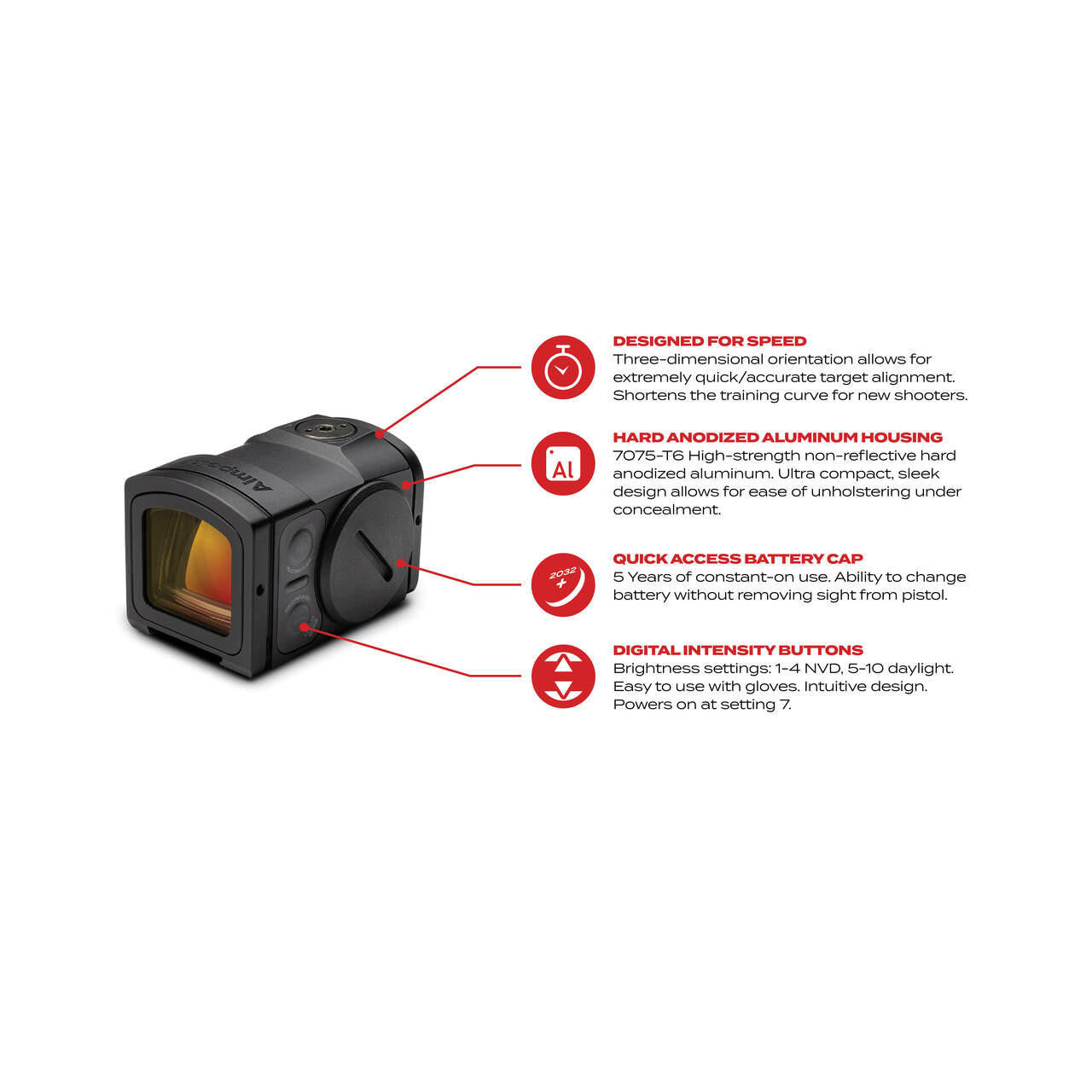 Aimpoint® ACRO P-2™ 3.5 MOA - Red Dot Reflex Sight