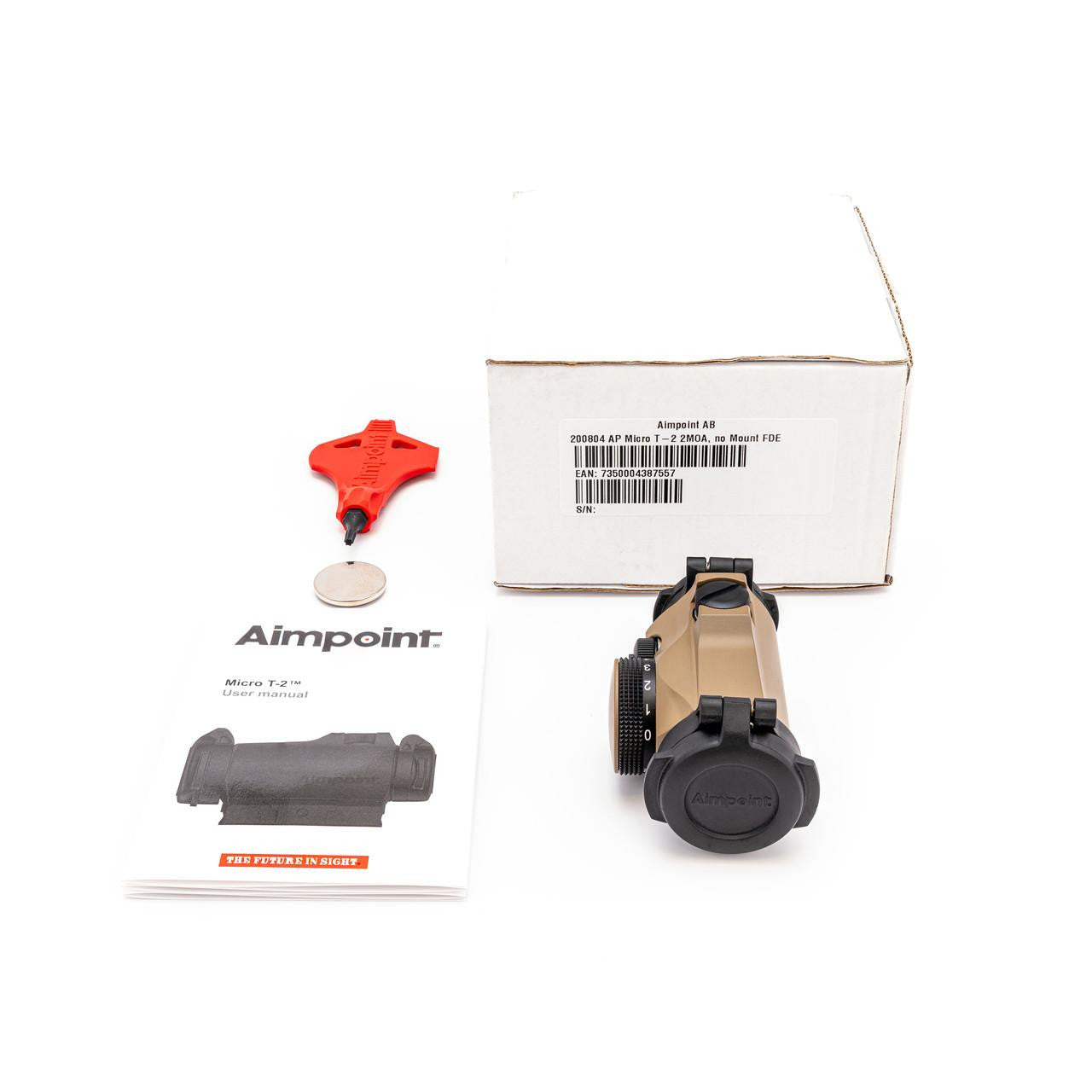 Aimpoint® Micro® T-2™ FDE Cerakote Red Dot Reflex Sight - No Mount